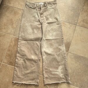 Mango Beige Flare Jeans